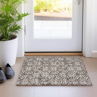 Piper Looms Mayfield Floral AMF930 Brown Machine Washable Area Rug Scatter Lifestyle Image Feature