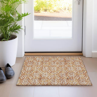 Piper Looms Mayfield Floral AMF930 Copper Machine Washable Area Rug Scatter Lifestyle Image Feature