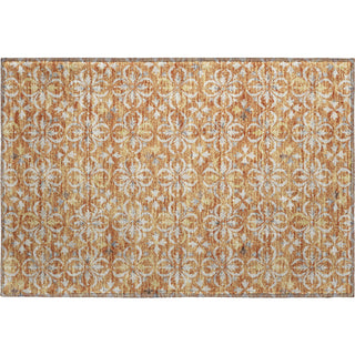 Piper Looms Mayfield Floral AMF930 Copper Machine Washable Area Rug Scatter Main Image