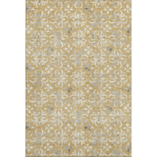 Piper Looms Mayfield Floral AMF930 Gold Machine Washable Area Rug main image