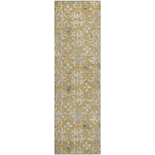 Piper Looms Mayfield Floral AMF930 Gold Machine Washable Area Rug Runner Main Image