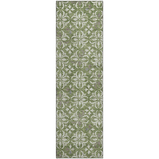 Piper Looms Mayfield Floral AMF930 Green Machine Washable Area Rug Runner Main Image