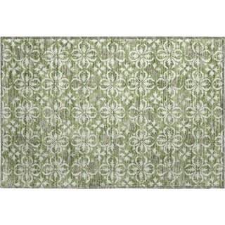 Piper Looms Mayfield Floral AMF930 Green Machine Washable Area Rug Scatter Main Image