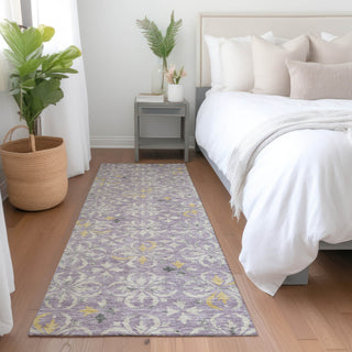 Piper Looms Mayfield Floral AMF930 Lavender Machine Washable Area Rug Runner Lifestyle Image Feature