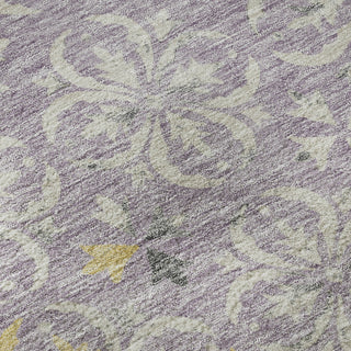 Piper Looms Mayfield Floral AMF930 Lavender Machine Washable Area Rug Swatch Image