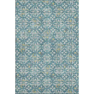 Piper Looms Mayfield Floral AMF930 Teal Machine Washable Area Rug main image