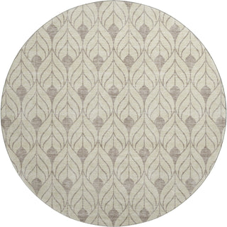 Piper Looms Mayfield Geometric AMF931 Beige Machine Washable Area Rug Round Main Image