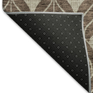 Piper Looms Mayfield Geometric AMF931 Brown Machine Washable Area Rug Backing Image
