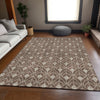 Piper Looms Mayfield Geometric AMF931 Brown Machine Washable Area Rug Lifestyle Image Feature