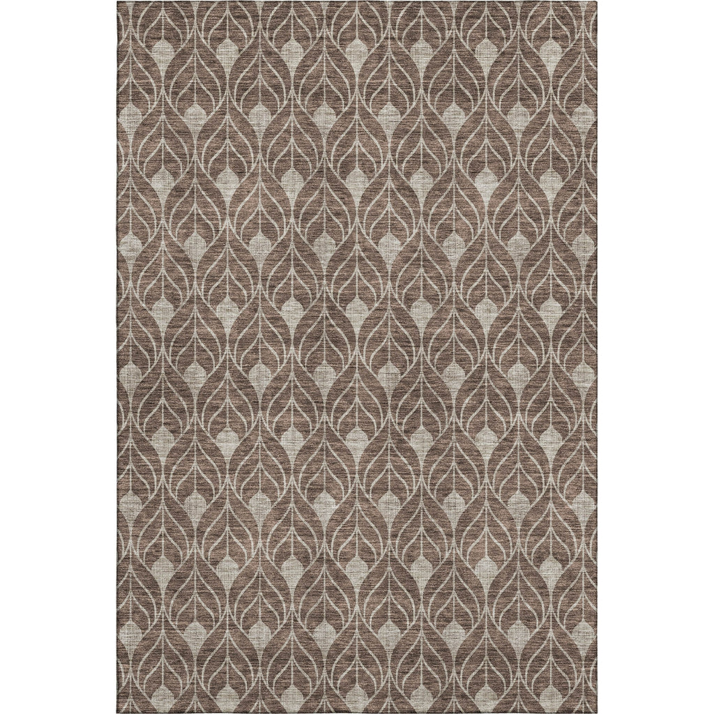 Piper Looms Mayfield Geometric AMF931 Brown Machine Washable Area Rug main image