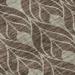 Piper Looms Mayfield Geometric AMF931 Brown Machine Washable Area Rug Swatch Image