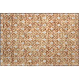 Piper Looms Mayfield Geometric AMF931 Copper Machine Washable Area Rug Scatter Main Image