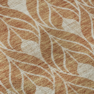 Piper Looms Mayfield Geometric AMF931 Copper Machine Washable Area Rug Swatch Image