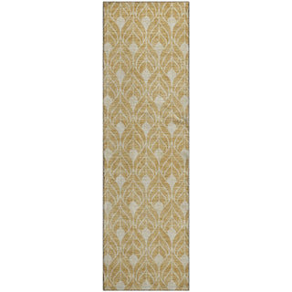 Piper Looms Mayfield Geometric AMF931 Gold Machine Washable Area Rug Runner Main Image