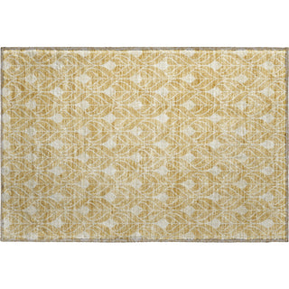 Piper Looms Mayfield Geometric AMF931 Gold Machine Washable Area Rug Scatter Main Image