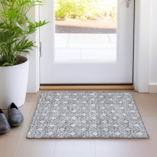 Piper Looms Mayfield Geometric AMF931 Gray Machine Washable Area Rug Scatter Lifestyle Image Feature