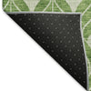 Piper Looms Mayfield Geometric AMF931 Green Machine Washable Area Rug Backing Image