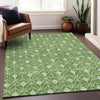Piper Looms Mayfield Geometric AMF931 Green Machine Washable Area Rug Lifestyle Image Feature
