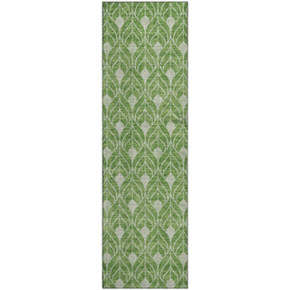 Piper Looms Mayfield Geometric AMF931 Green Machine Washable Area Rug Runner Main Image