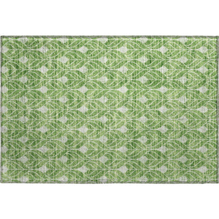 Piper Looms Mayfield Geometric AMF931 Green Machine Washable Area Rug Scatter Main Image