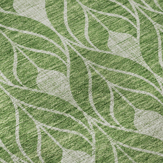 Piper Looms Mayfield Geometric AMF931 Green Machine Washable Area Rug Swatch Image
