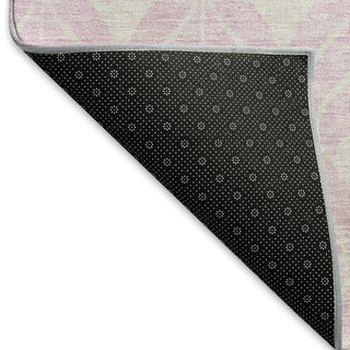Piper Looms Mayfield Geometric AMF931 Pink Machine Washable Area Rug Backing Image