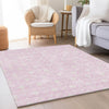 Piper Looms Mayfield Geometric AMF931 Pink Machine Washable Area Rug Lifestyle Image Feature