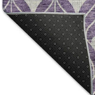 Piper Looms Mayfield Geometric AMF931 Purple Machine Washable Area Rug Backing Image