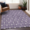 Piper Looms Mayfield Geometric AMF931 Purple Machine Washable Area Rug Lifestyle Image Feature