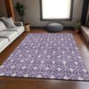 Piper Looms Mayfield Geometric AMF931 Purple Machine Washable Area Rug Lifestyle Image Feature