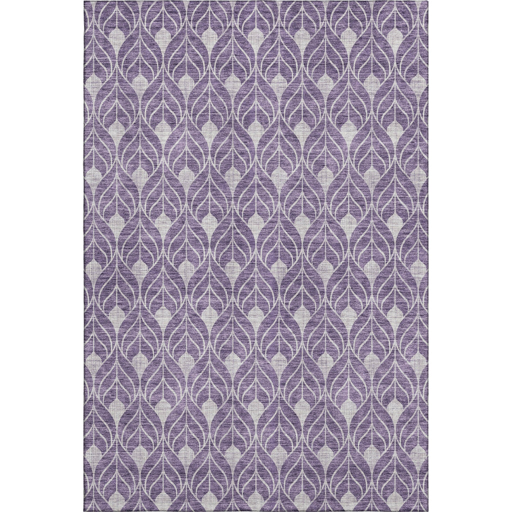 Piper Looms Mayfield Geometric AMF931 Purple Machine Washable Area Rug main image