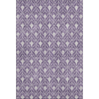 Piper Looms Mayfield Geometric AMF931 Purple Machine Washable Area Rug main image