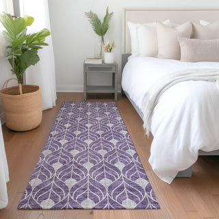 Piper Looms Mayfield Geometric AMF931 Purple Machine Washable Area Rug Runner Lifestyle Image Feature