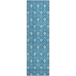 Piper Looms Mayfield Geometric AMF931 Teal Machine Washable Area Rug Runner Main Image