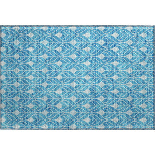 Piper Looms Mayfield Geometric AMF931 Teal Machine Washable Area Rug Scatter Main Image