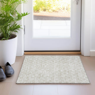 Piper Looms Mayfield Diamonds AMF932 Beige Machine Washable Area Rug Scatter Lifestyle Image Feature