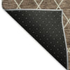 Piper Looms Mayfield Diamonds AMF932 Brown Machine Washable Area Rug Backing Image
