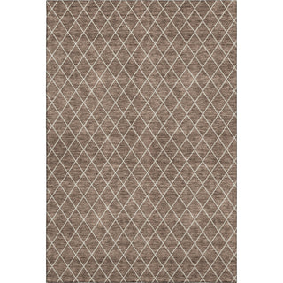 Piper Looms Mayfield Diamonds AMF932 Brown Machine Washable Area Rug main image