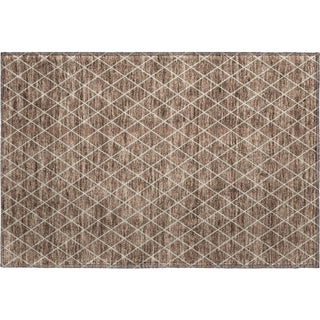 Piper Looms Mayfield Diamonds AMF932 Brown Machine Washable Area Rug Scatter Main Image