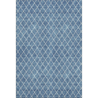 Piper Looms Mayfield Diamonds AMF932 Denim Machine Washable Area Rug main image