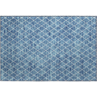Piper Looms Mayfield Diamonds AMF932 Denim Machine Washable Area Rug Scatter Main Image