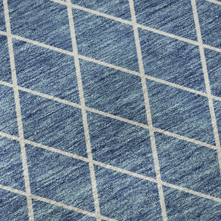 Piper Looms Mayfield Diamonds AMF932 Denim Machine Washable Area Rug Swatch Image