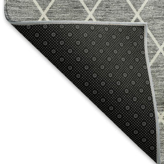 Piper Looms Mayfield Diamonds AMF932 Gray Machine Washable Area Rug Backing Image