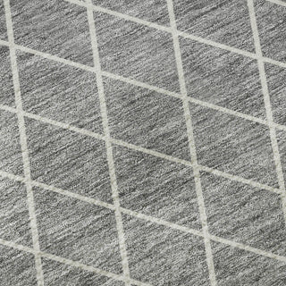Piper Looms Mayfield Diamonds AMF932 Gray Machine Washable Area Rug Swatch Image