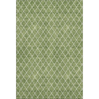 Piper Looms Mayfield Diamonds AMF932 Green Machine Washable Area Rug main image