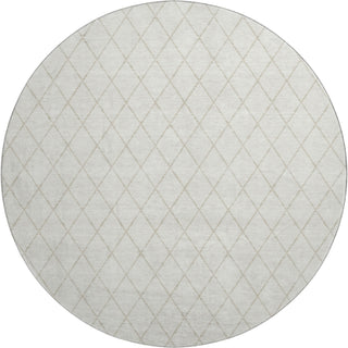 Piper Looms Mayfield Diamonds AMF932 Ivory Machine Washable Area Rug Round Main Image