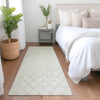 Piper Looms Mayfield Diamonds AMF932 Ivory Machine Washable Area Rug Runner Lifestyle Image Feature