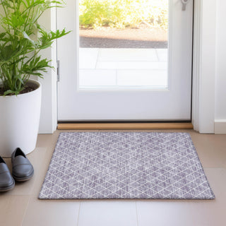 Piper Looms Mayfield Diamonds AMF932 Lavender Machine Washable Area Rug Scatter Lifestyle Image Feature