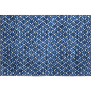 Piper Looms Mayfield Diamonds AMF932 Navy Machine Washable Area Rug Scatter Main Image