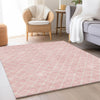 Piper Looms Mayfield Diamonds AMF932 Pink Machine Washable Area Rug Lifestyle Image Feature